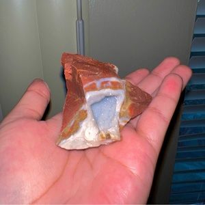 Red Jasper Crystal with Druzzy inclusions Natural Gemstone